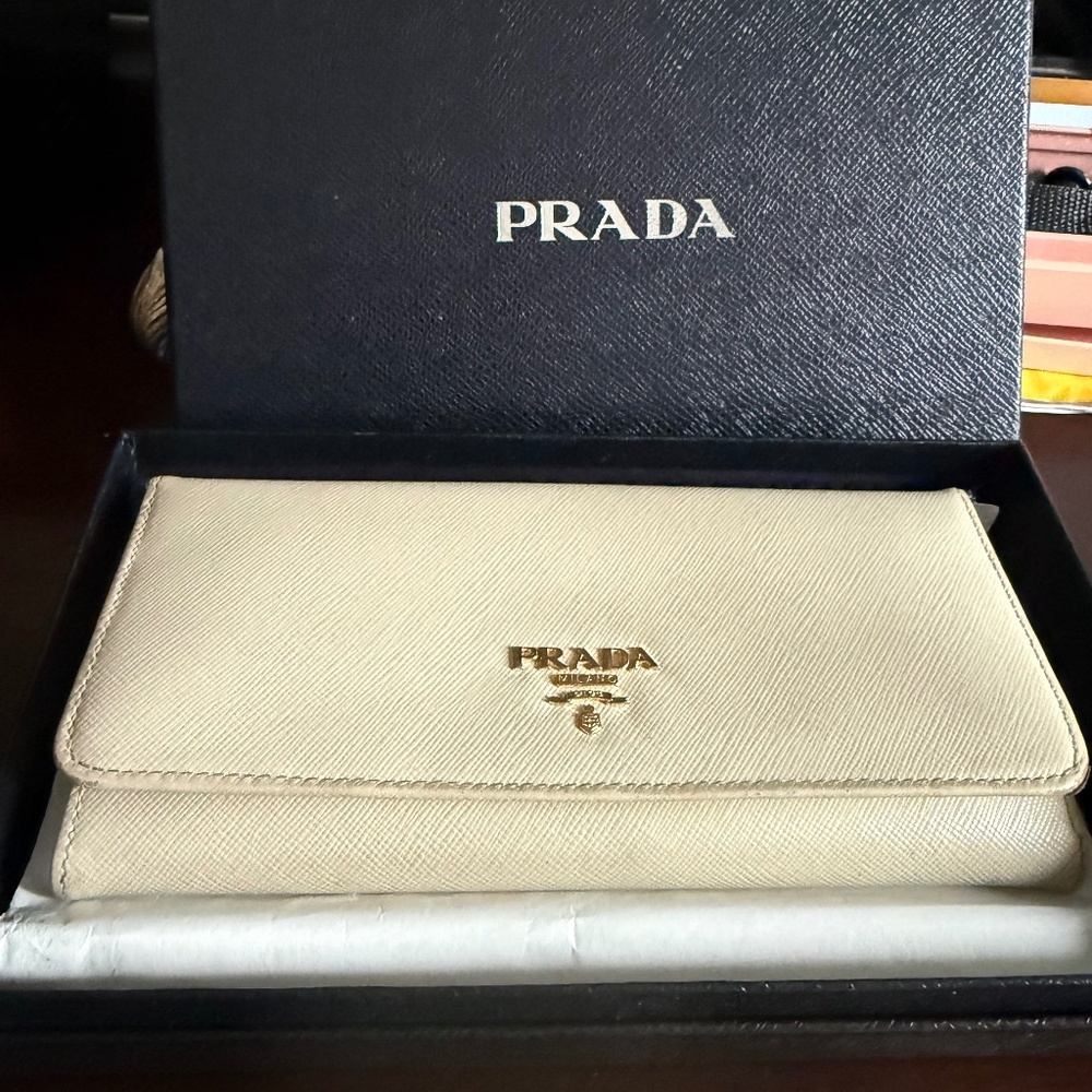 Prada Beige Wallet